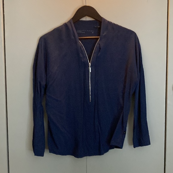 Zara William Rast Navy Blue Blouse size XS - Picture 2 of 6